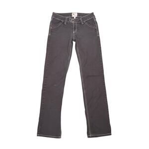 Vintage Y2K Twill Twenty Two Dark Brown Low Rise Straight Leg Jeans 27